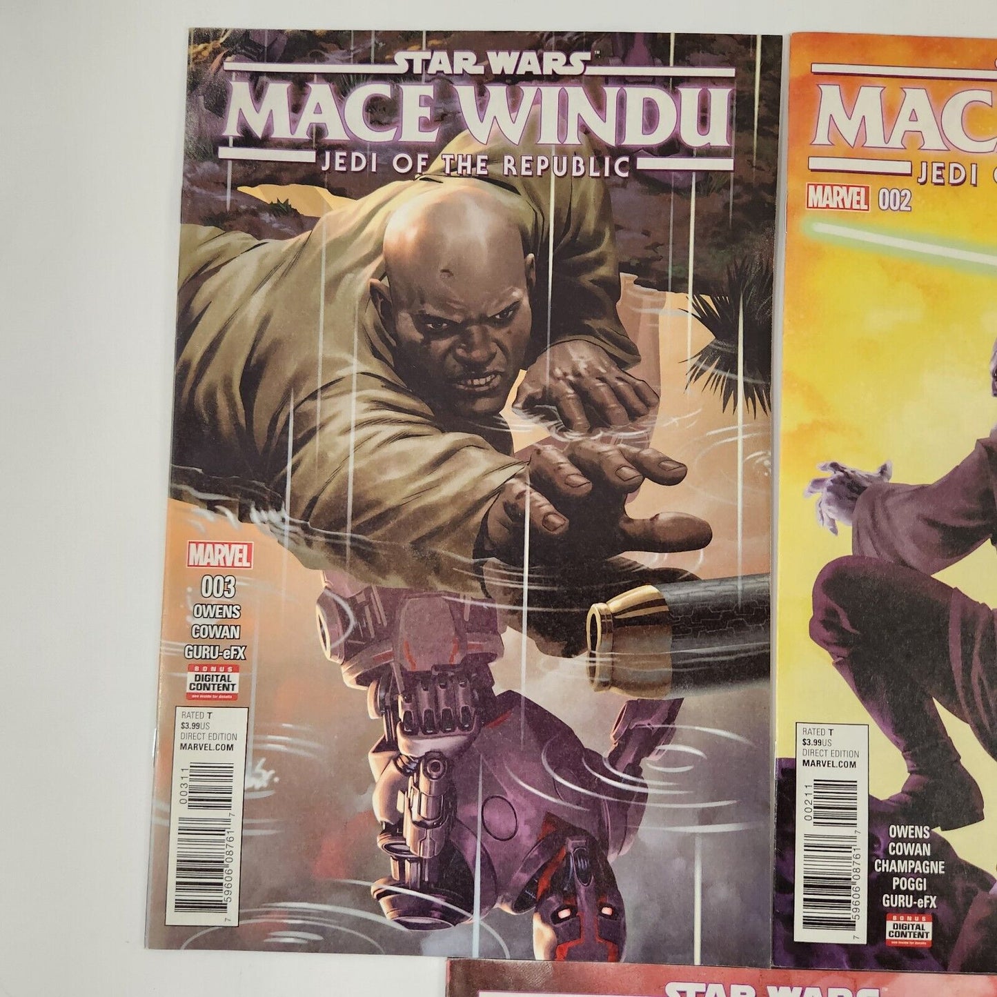 Star Wars Mace Windu #1-5 Jedi of the Republic 2007 Comic Book Lot VF+ Marvel