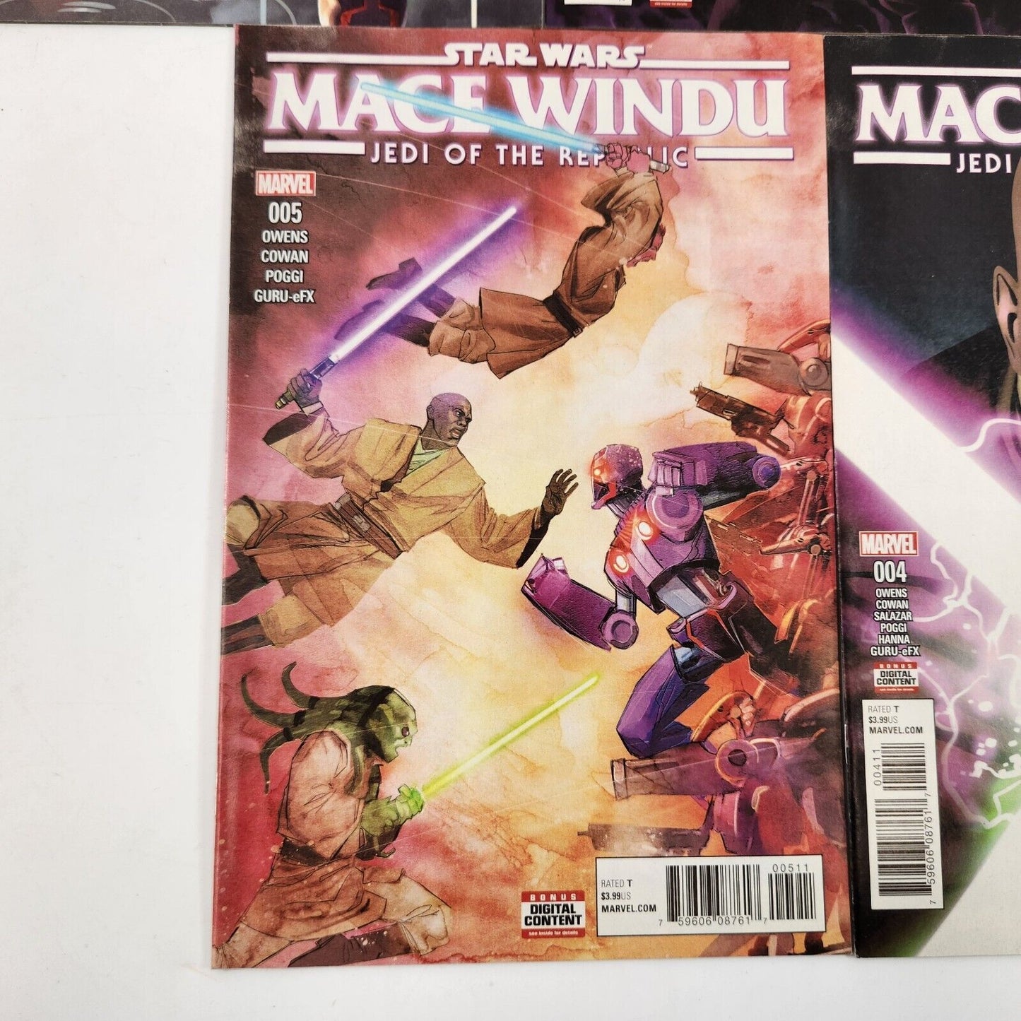 Star Wars Mace Windu #1-5 Jedi of the Republic 2007 Comic Book Lot VF+ Marvel