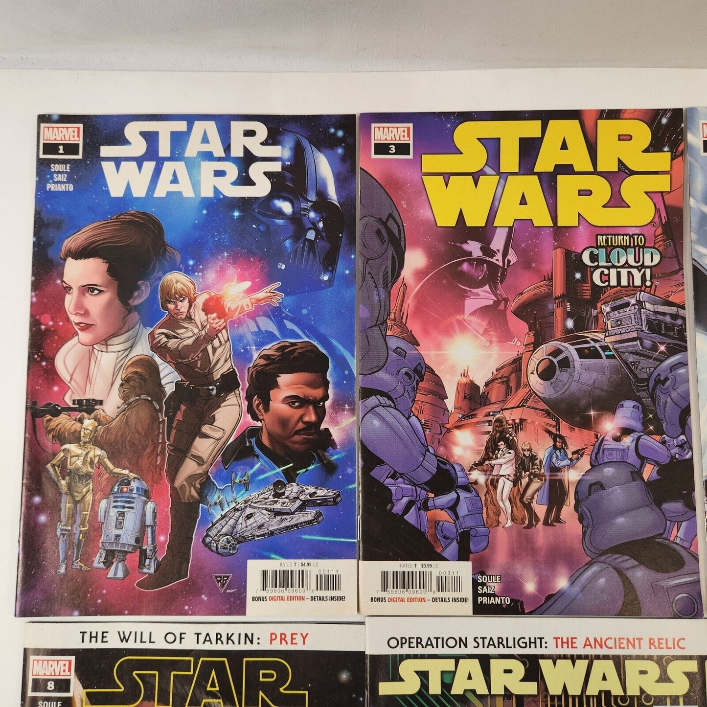 Star Wars (2020) #1 #3 #5-12  Comic Book Lot of 10 VF Marvel