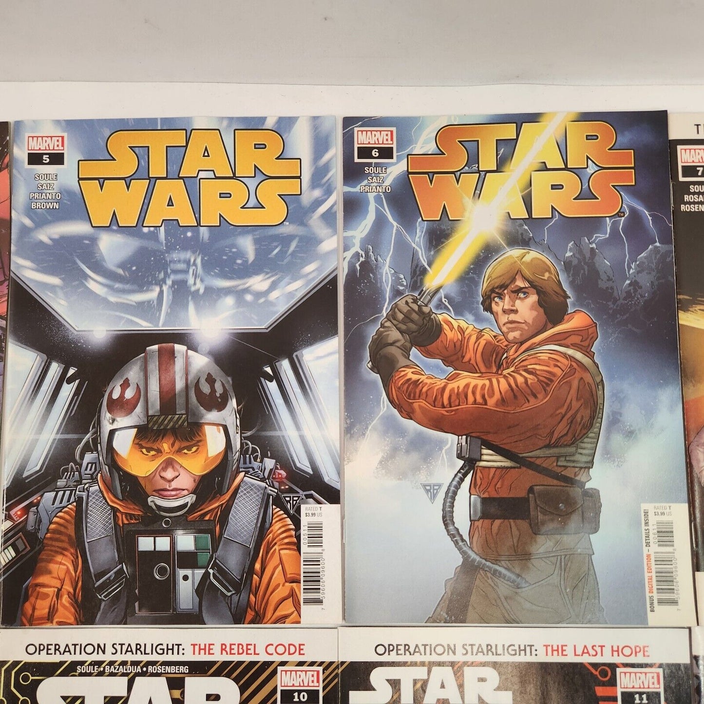 Star Wars (2020) #1 #3 #5-12  Comic Book Lot of 10 VF Marvel