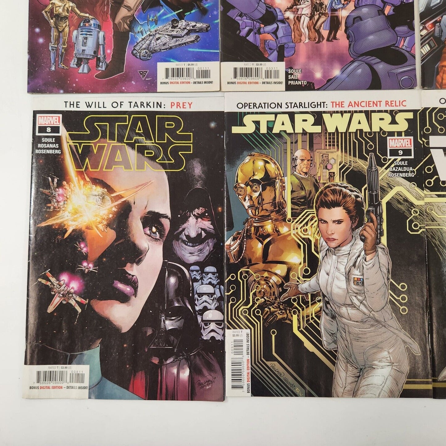 Star Wars (2020) #1 #3 #5-12  Comic Book Lot of 10 VF Marvel