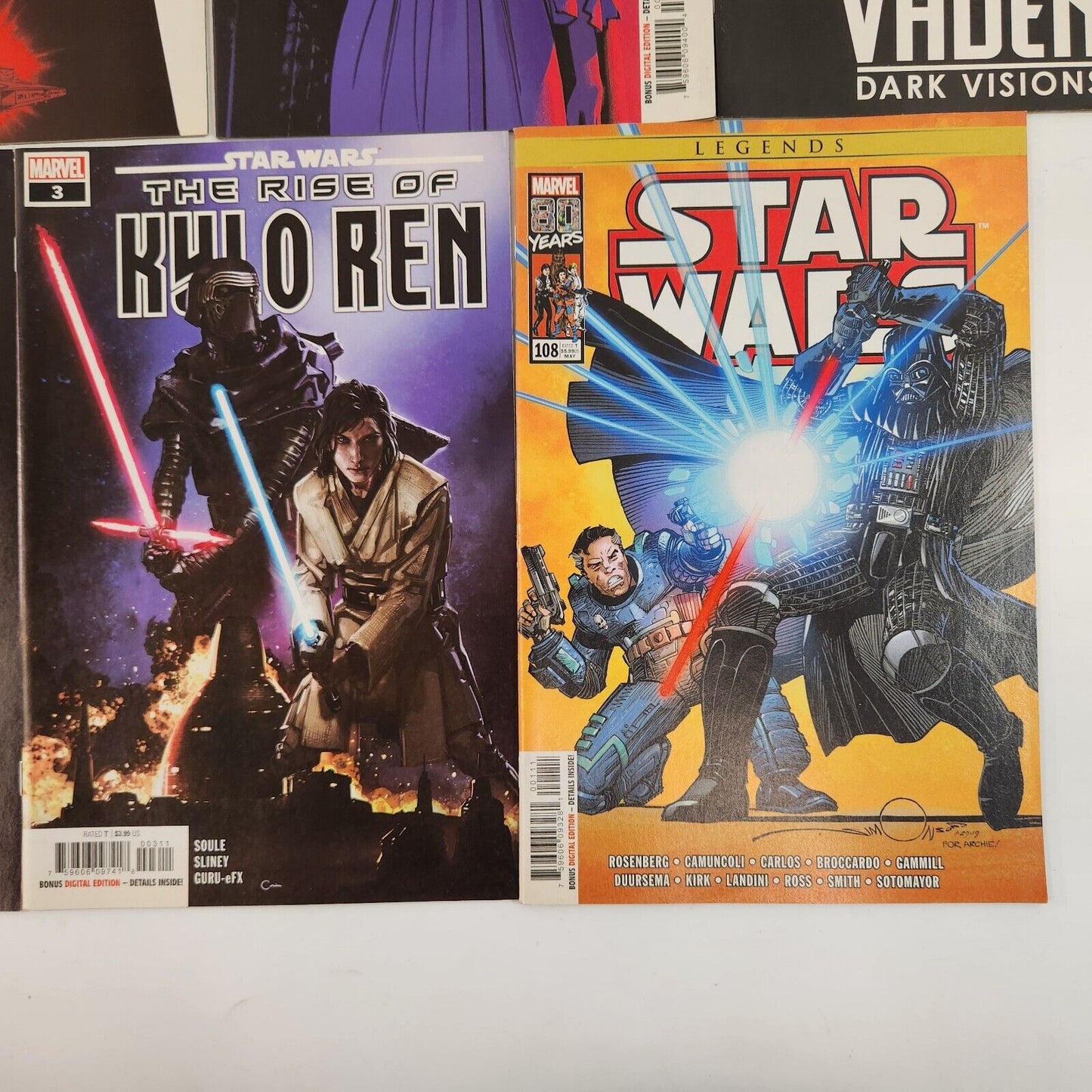 Star Wars #108 Vader Dark Visions #1-4 Rise of Kylo Ren #3+4 Comic Book Lot VF