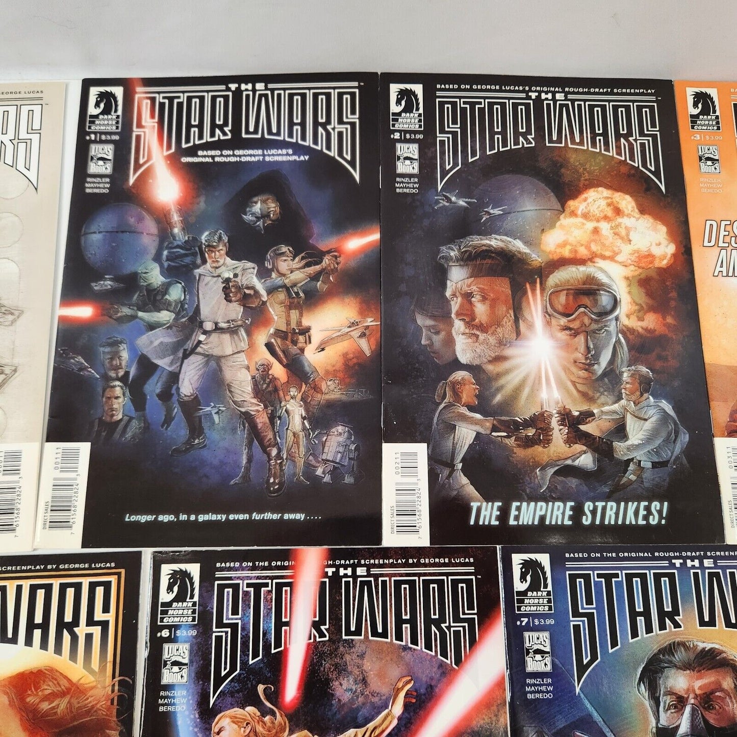 Star Wars Original Draft #0-8 Dark Horse Comics Lot of 9 VF- NM-