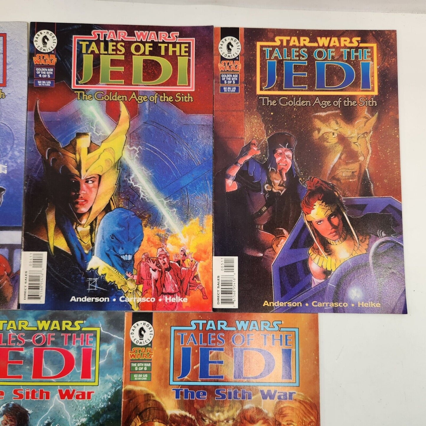 Star Wars Tales of the Jedi Golden Age of the Sith / Sith War Dark Horse Comics