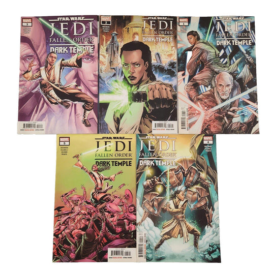 Star Wars Jedi Fallen Order Dark Temple #1-5 Comic Book Lot 2019 Marvel