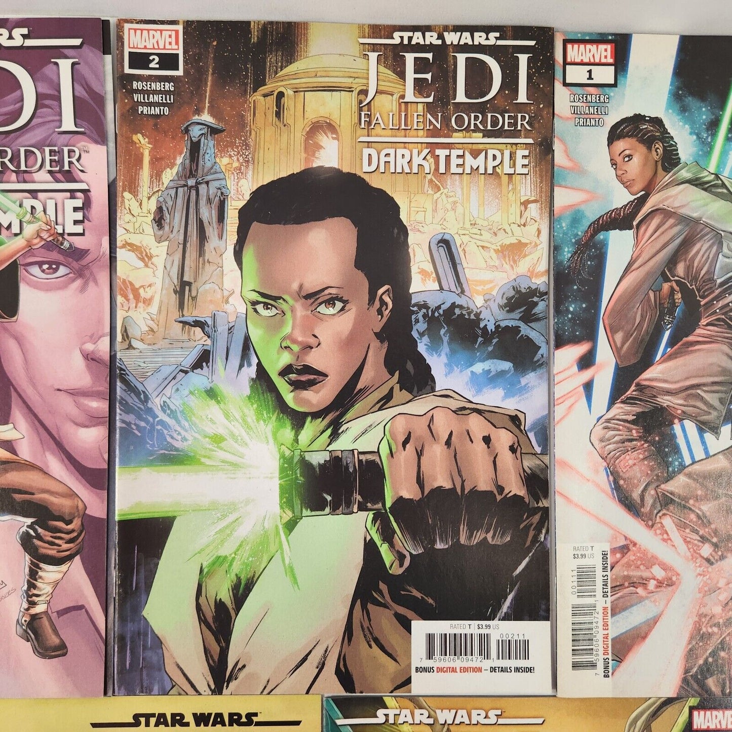 Star Wars Jedi Fallen Order Dark Temple #1-5 Comic Book Lot 2019 Marvel