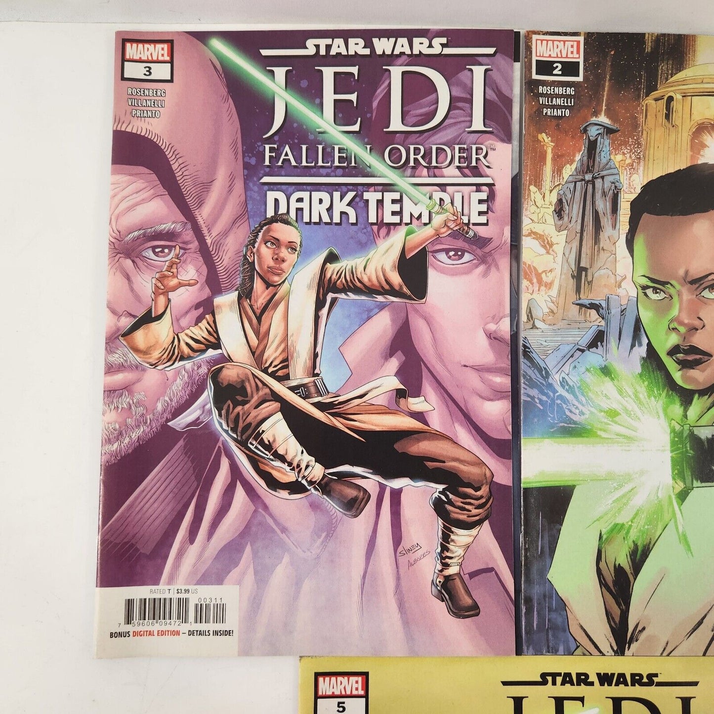 Star Wars Jedi Fallen Order Dark Temple #1-5 Comic Book Lot 2019 Marvel