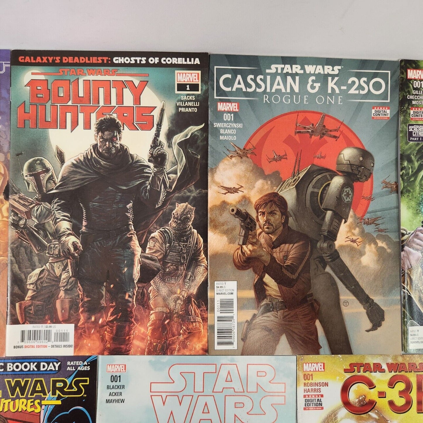 Star Wars Bounty Hunters #1 Shattered Empire #1 +more titles Comic Book Lot VF+