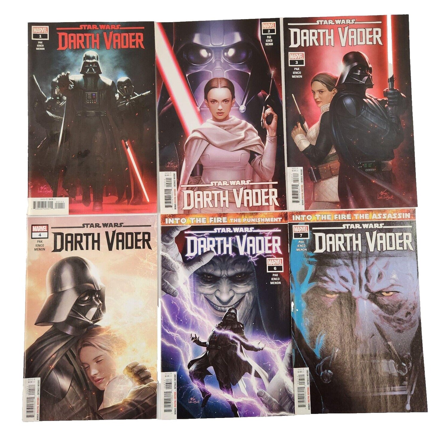 Star Wars Darth Vader #1 2 3 4 6 7 (2020) Comic Book Lot VF+