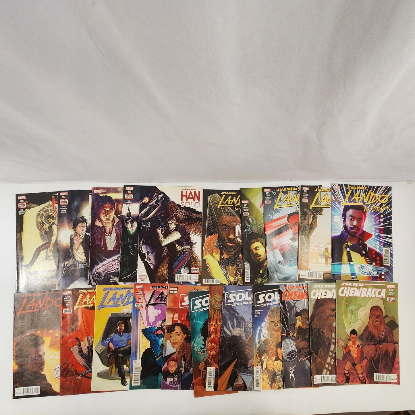 Star Wars Han Solo #1-5 Lando #1 2 3 5 Chewbacca #2 3 5 +Solo Comic Book Lot