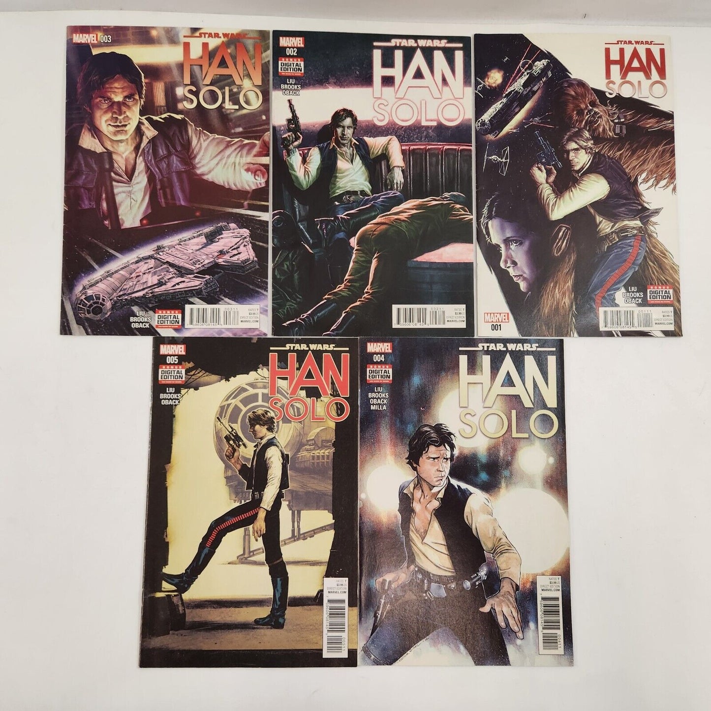 Star Wars Han Solo #1-5 Lando #1 2 3 5 Chewbacca #2 3 5 +Solo Comic Book Lot