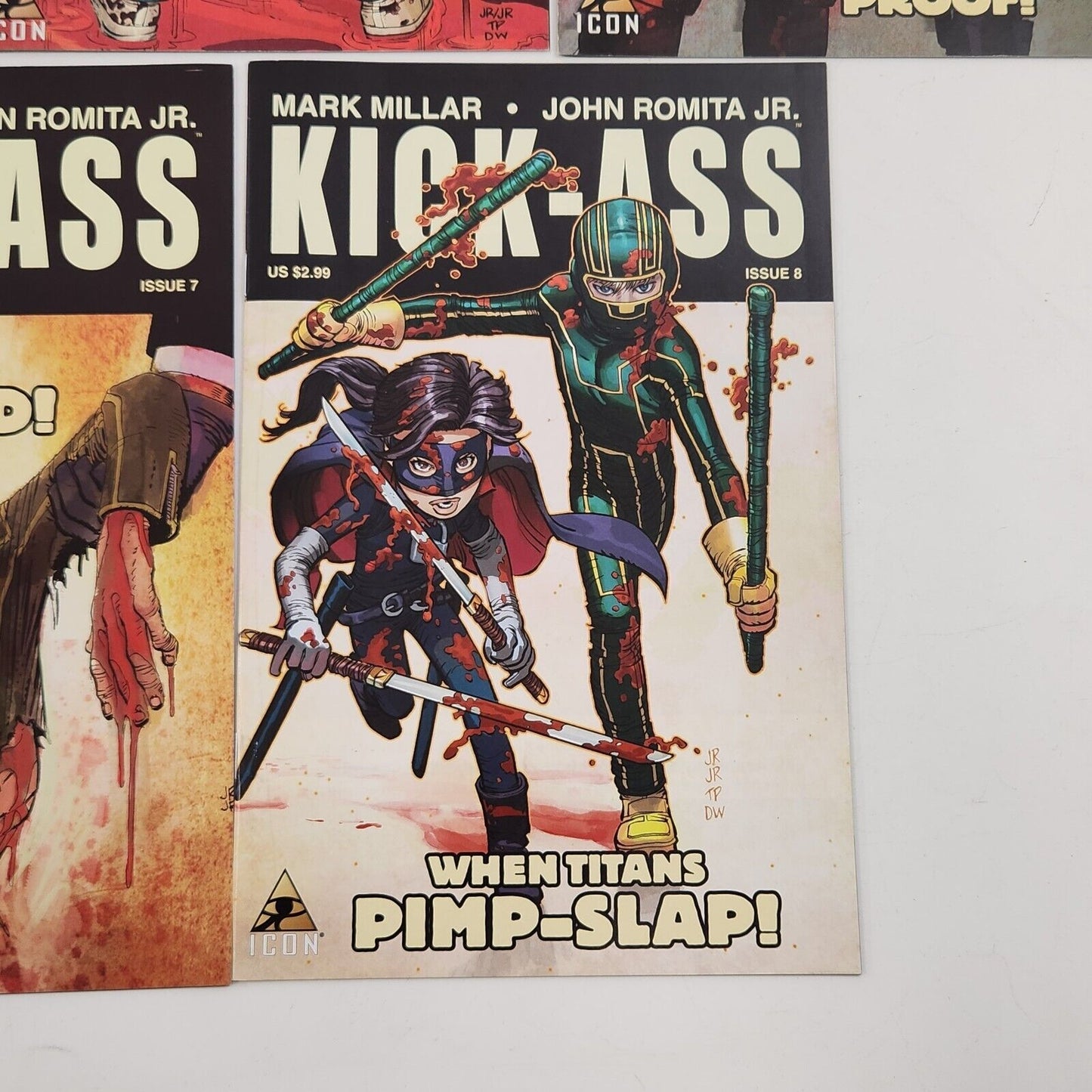 Kick-Ass #1-4 #6-8 Icon Comic Book Lot of 7 VF+