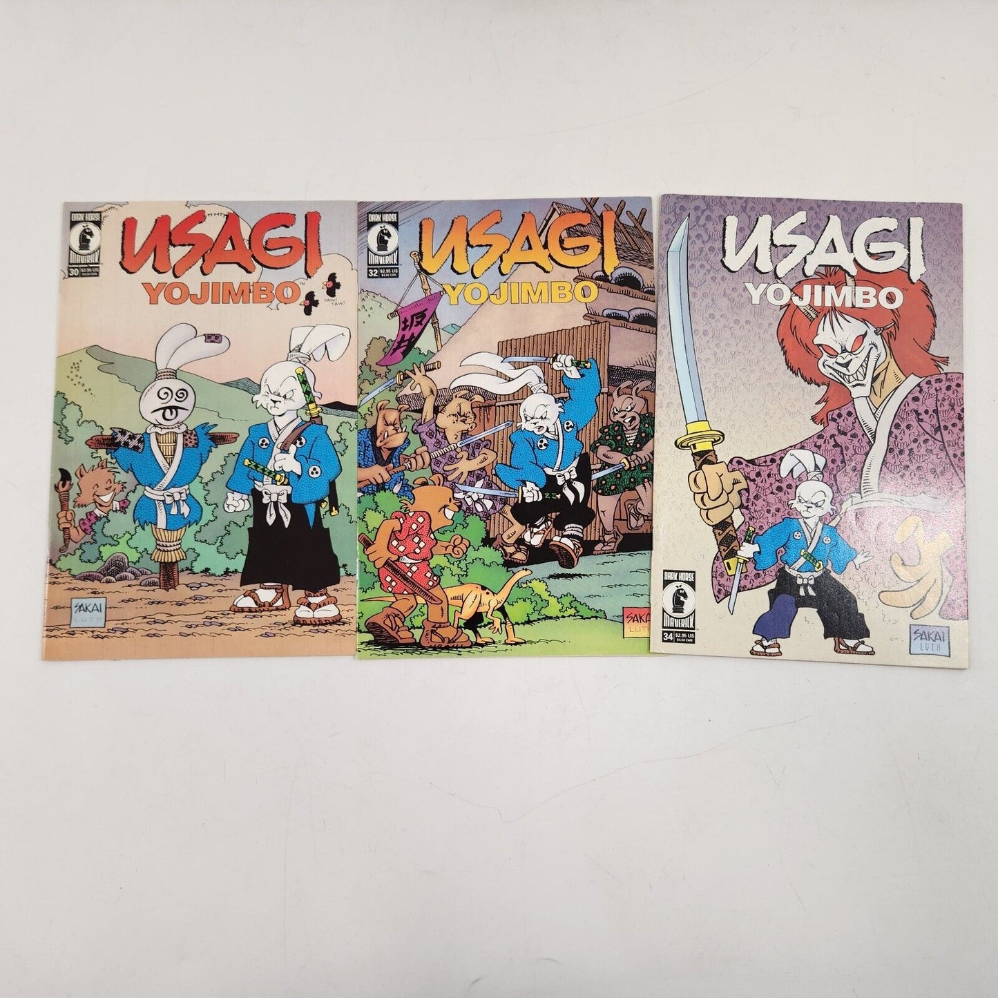 Usagi Yojimbo Grass Cutter #13-21 #30 32 34 Dark Horse Comic Book Lot of 12 VF+