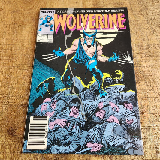 Wolverine #1 (1988) Newsstand Edition Marvel Comic Book FN/VF 7.0