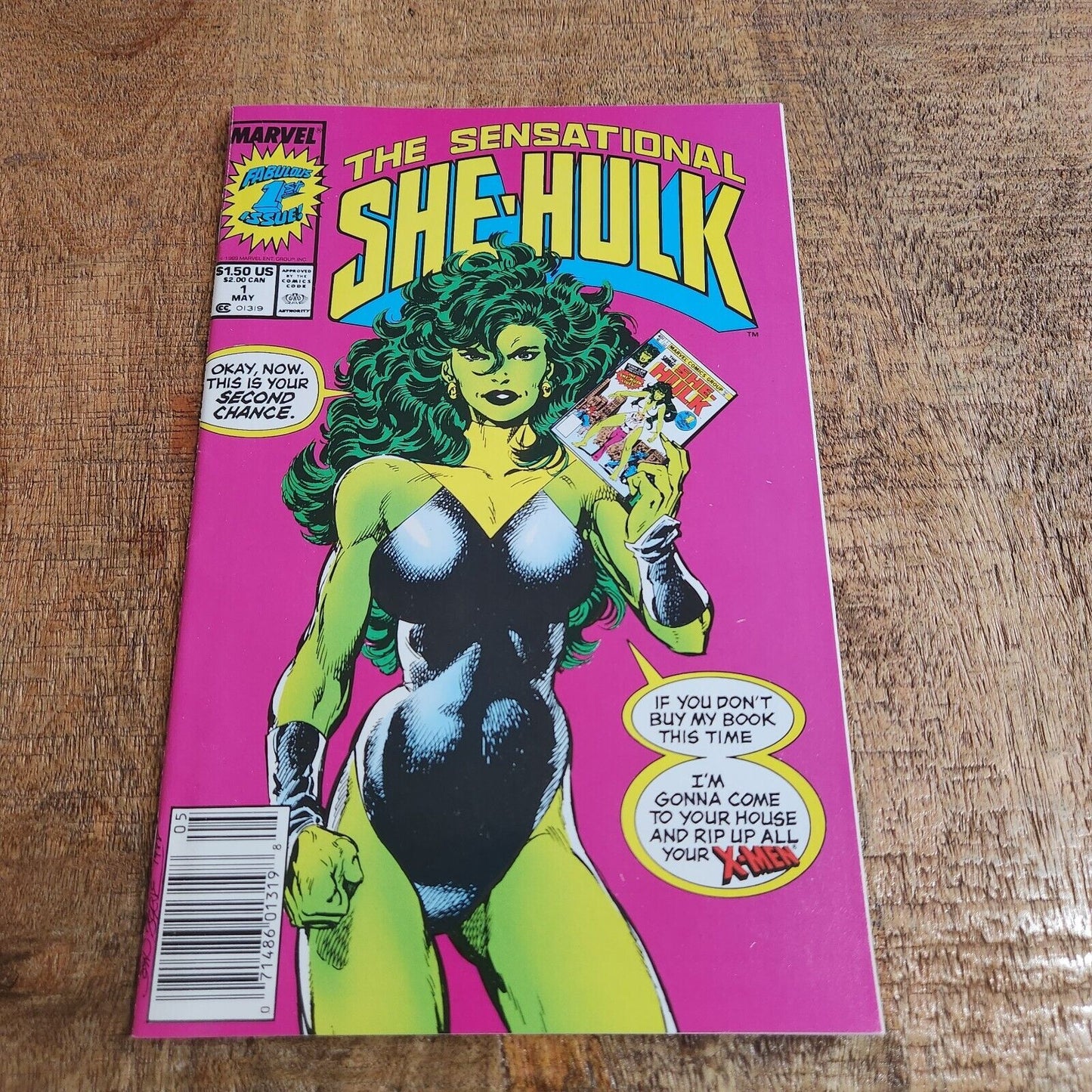 Sensational She Hulk #1 Newsstand Edition 1989 Marvel Comic Book VF/NM 9.0