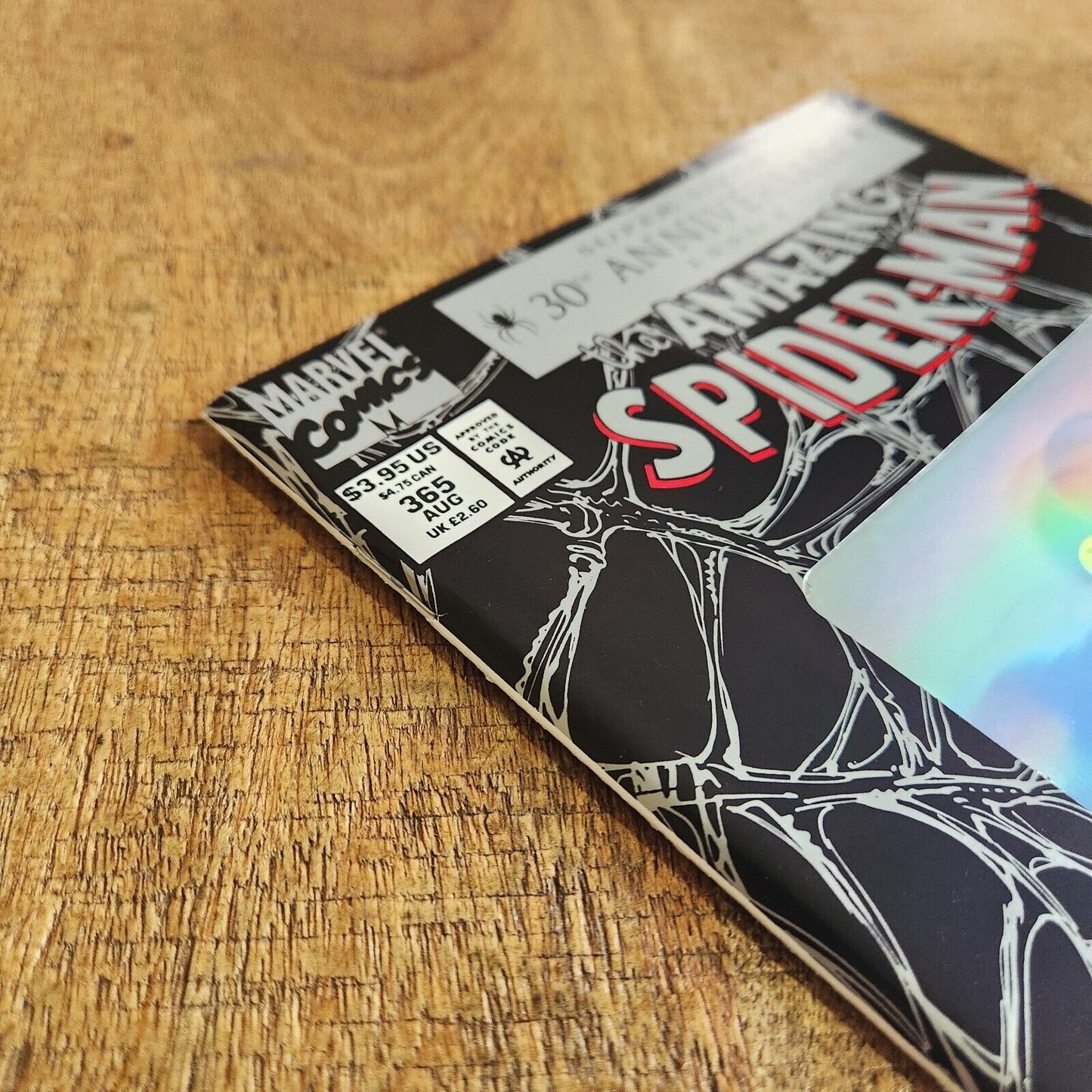 Amazing Spider-Man #365 30th Anniversary Holo Cover Marvel Comic Book NM 9.4