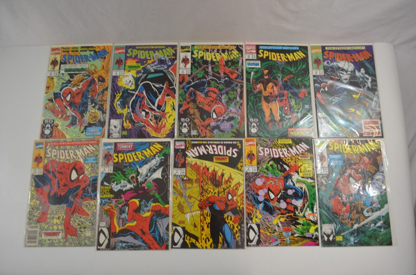 Spider-Man #1-71 Incomplete Run Marvel Comics 1990-96 Lot of 40 Comic Books VF