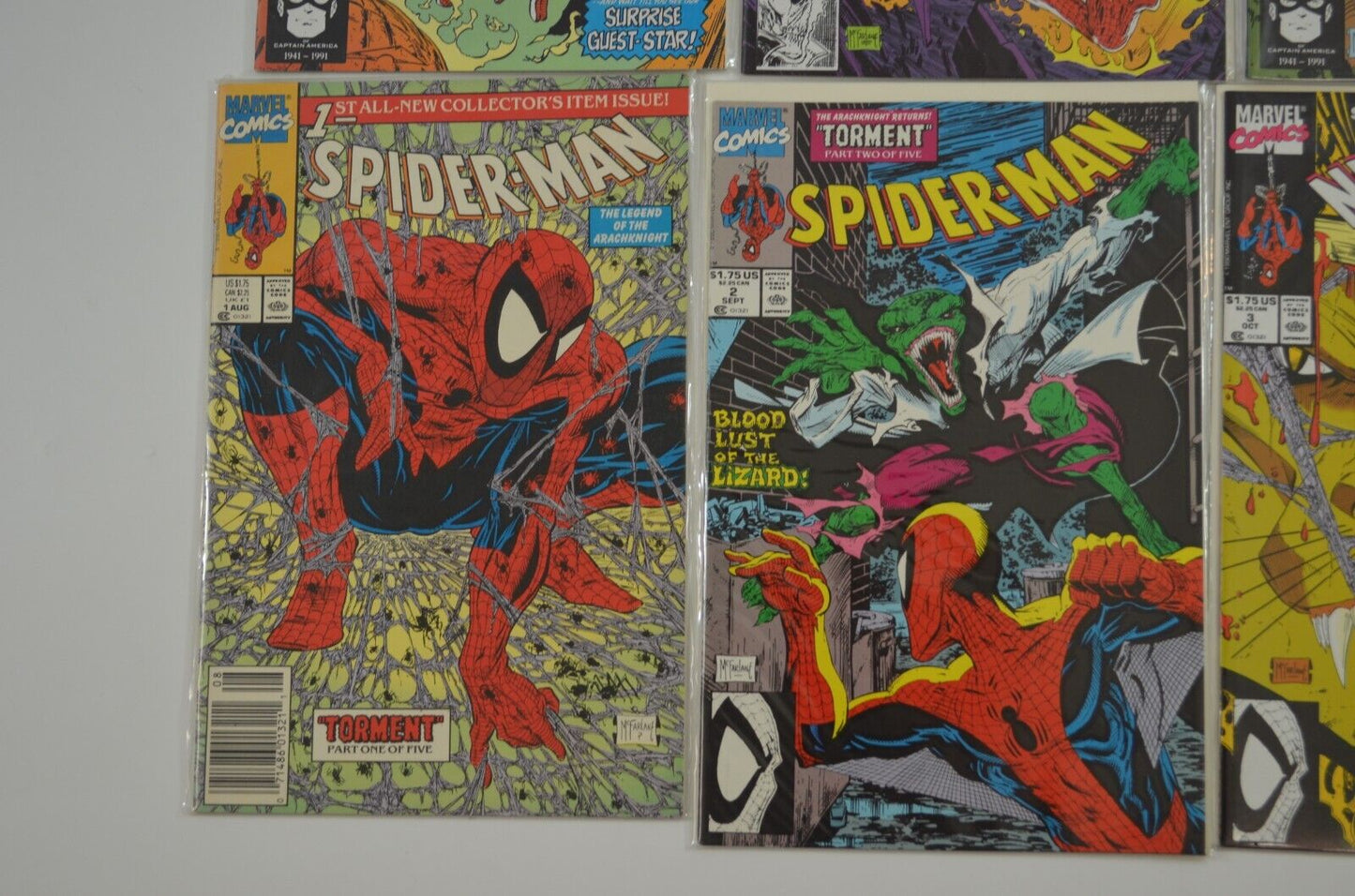 Spider-Man #1-71 Incomplete Run Marvel Comics 1990-96 Lot of 40 Comic Books VF