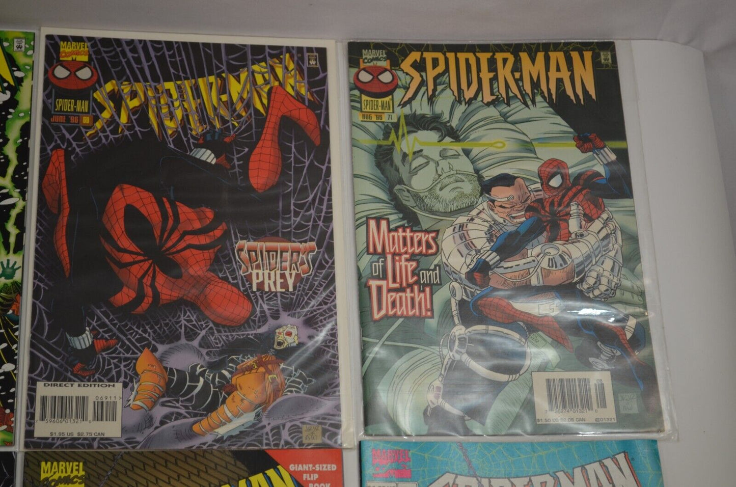 Spider-Man #1-71 Incomplete Run Marvel Comics 1990-96 Lot of 40 Comic Books VF