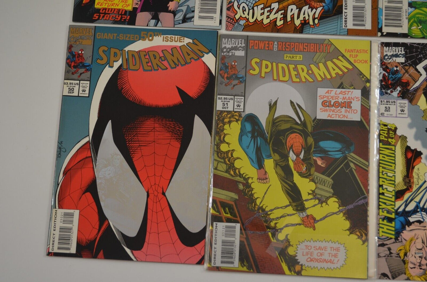 Spider-Man #1-71 Incomplete Run Marvel Comics 1990-96 Lot of 40 Comic Books VF