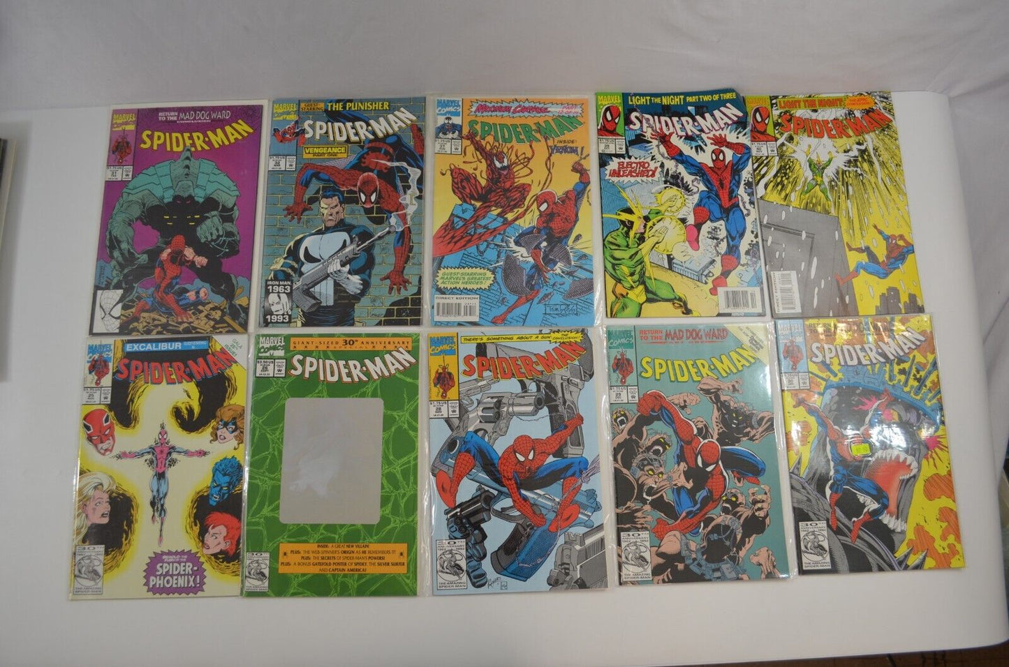 Spider-Man #1-71 Incomplete Run Marvel Comics 1990-96 Lot of 40 Comic Books VF