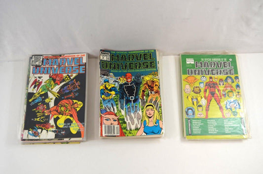 Official Handbook of Marvel Universe Comics 1983 Deluxe Vol. 5 7 TPB Lot CPVs