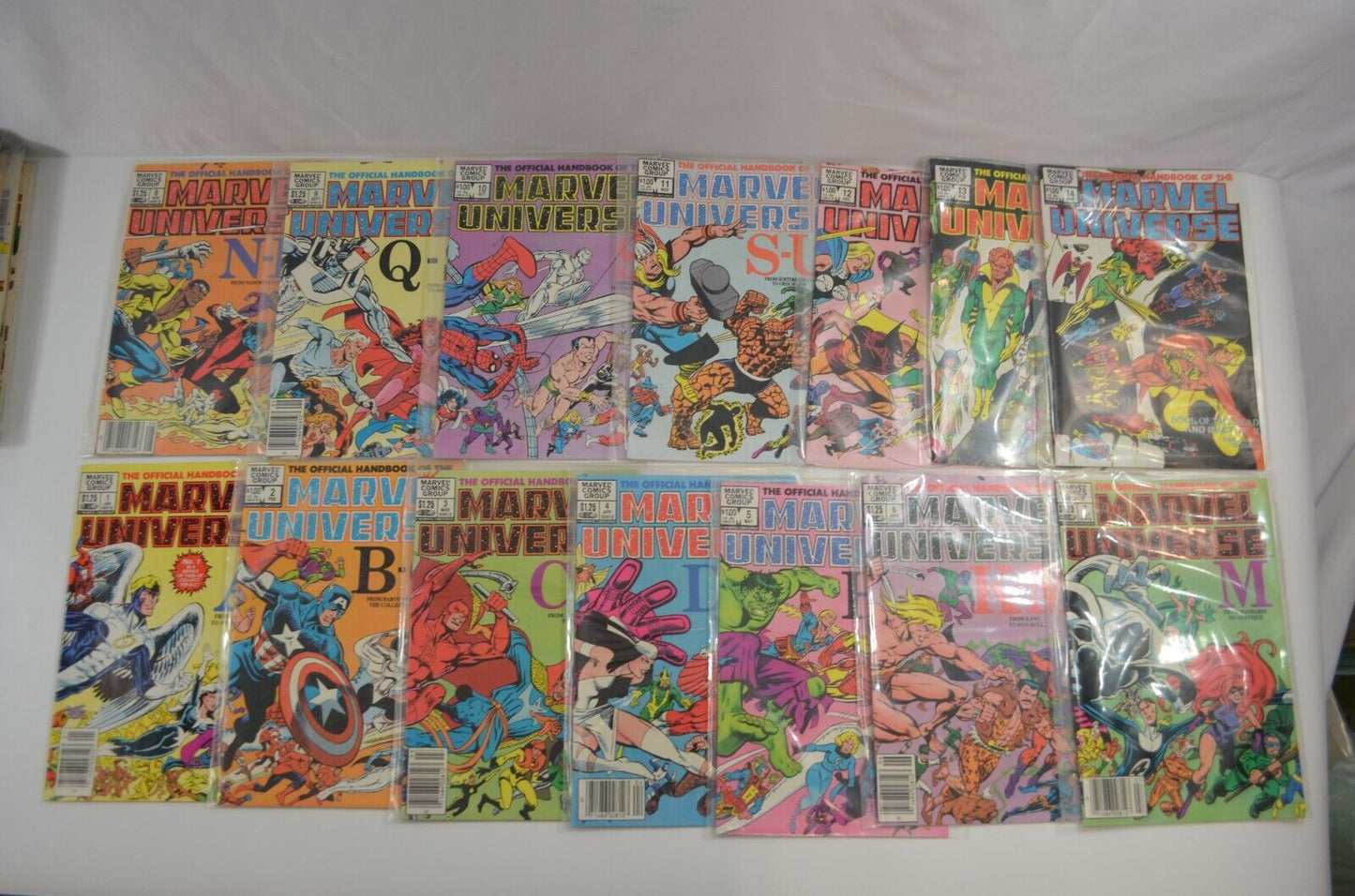 Official Handbook of Marvel Universe Comics 1983 Deluxe Vol. 5 7 TPB Lot CPVs