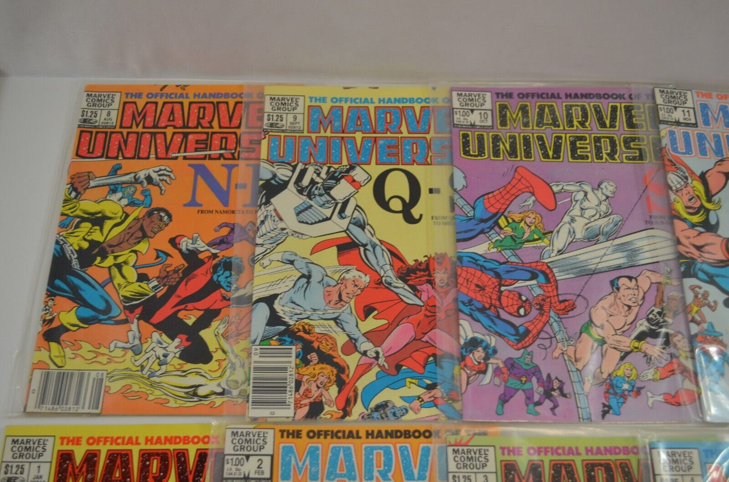 Official Handbook of Marvel Universe Comics 1983 Deluxe Vol. 5 7 TPB Lot CPVs