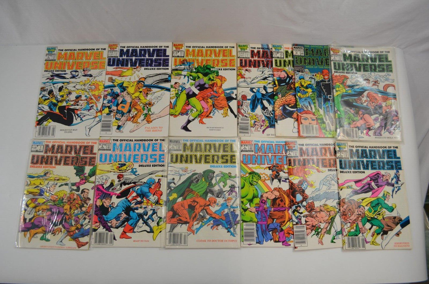 Official Handbook of Marvel Universe Comics 1983 Deluxe Vol. 5 7 TPB Lot CPVs