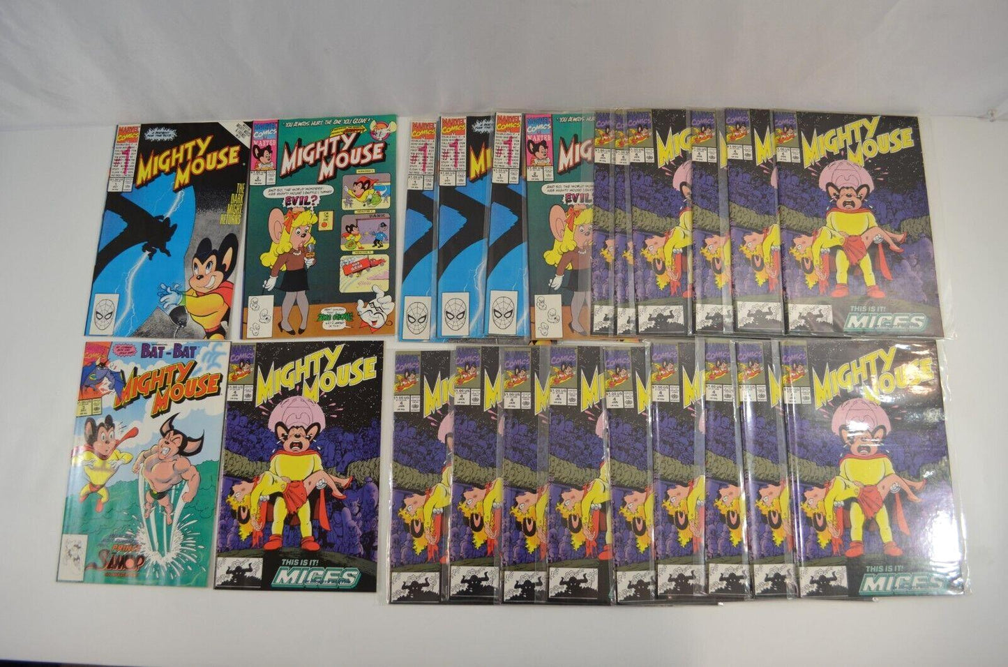 Mighty Mouse #1 2 3 4 1990-1991 Marvel Comic Book Lot of 23 NM- 9.2