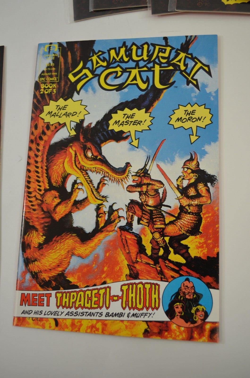 Samurai Cat #1 2 3 1991 Epic Comics Lot of 20 Multiple Copies NM- 9.2