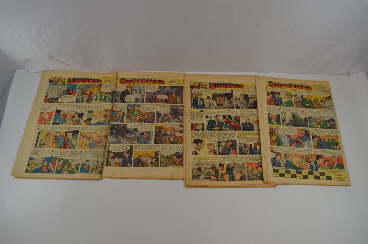 Star Weekly Comic Strips 1950 51 52 Tarzan Superman Canada Toronto Newspaper