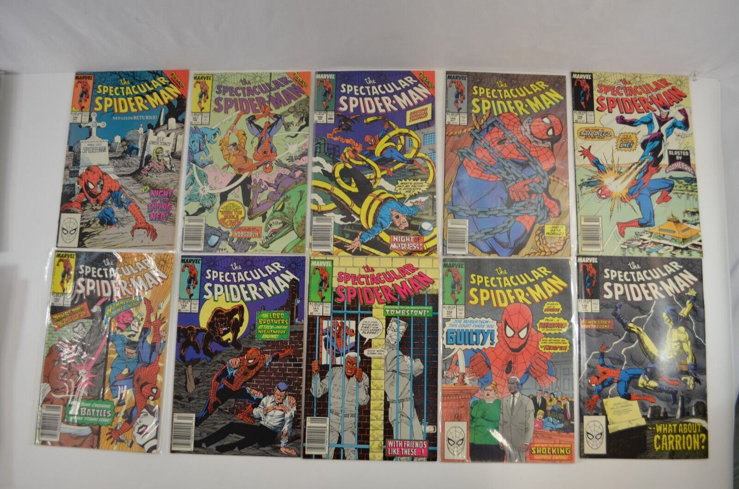 Spectacular Spider-Man Large RUN 60+ Comics from #103 to 244 Marvel LOT VF