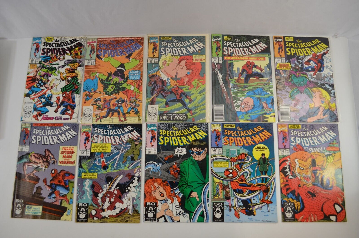 Spectacular Spider-Man Large RUN 60+ Comics from #103 to 244 Marvel LOT VF