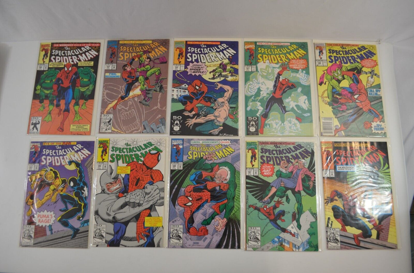 Spectacular Spider-Man Large RUN 60+ Comics from #103 to 244 Marvel LOT VF