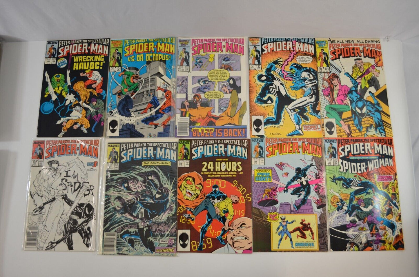 Spectacular Spider-Man Large RUN 60+ Comics from #103 to 244 Marvel LOT VF