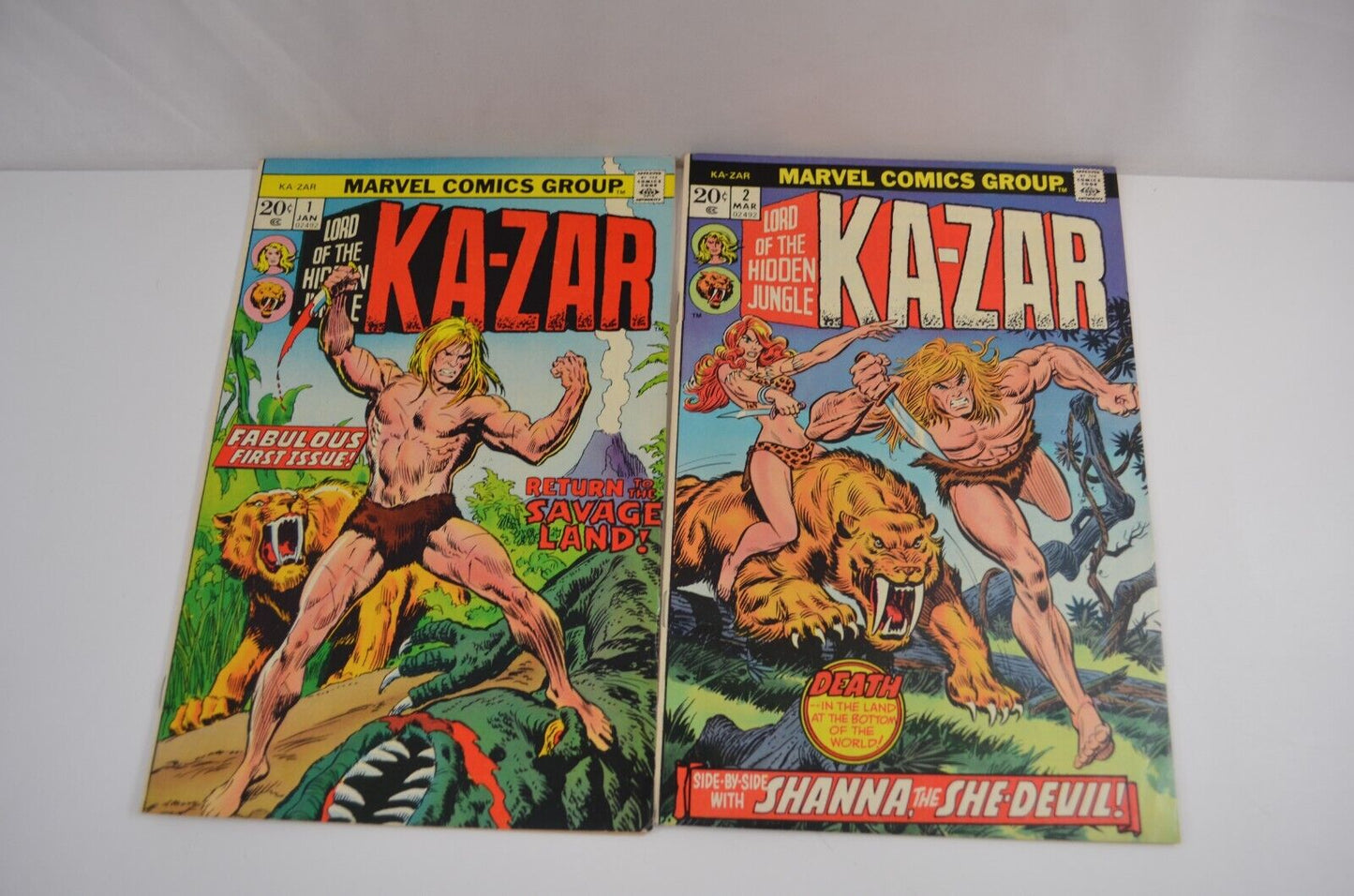 Ka-Zar Savage Lord of Hidden Jungle & Featuring #1 2 3 4 5 + more LOT VG to VF+