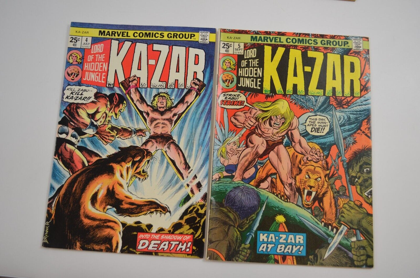 Ka-Zar Savage Lord of Hidden Jungle & Featuring #1 2 3 4 5 + more LOT VG to VF+