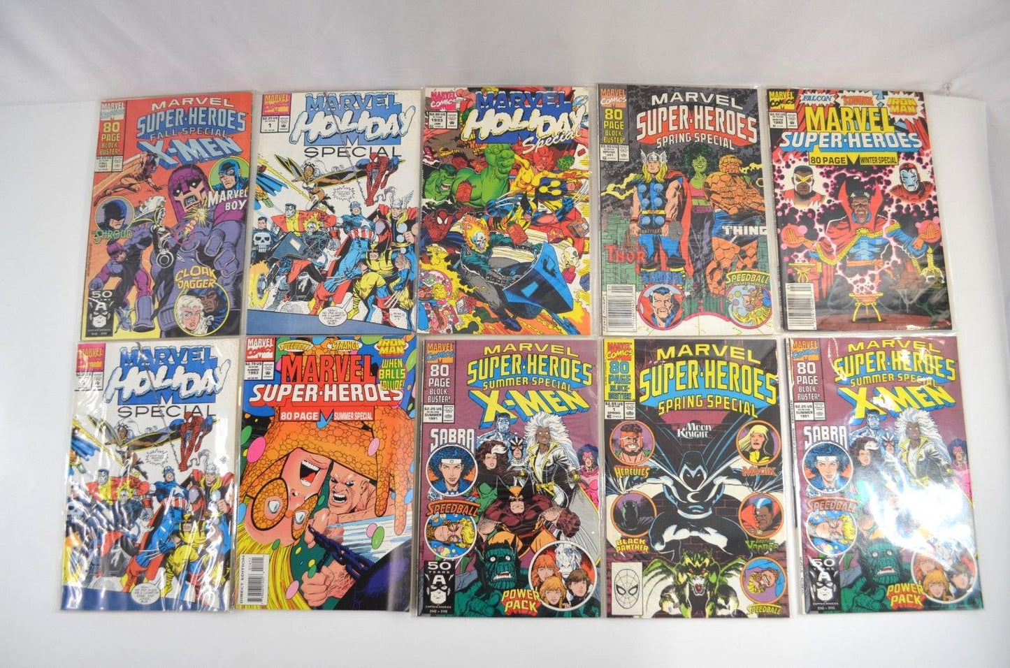 Marvel Super Heroes Spring Summer Winter Holiday Specials Comic LOT VF NM