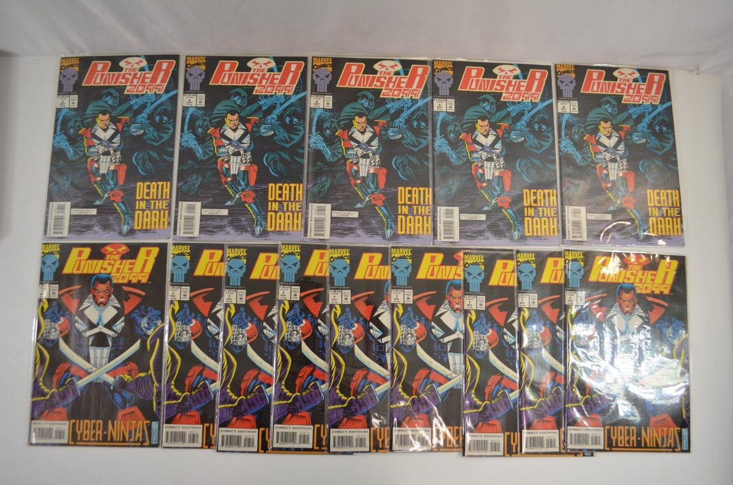 Punisher 2099 #1 2 3 4 5 6 7 8 Multiple Copies Marvel Comic Book LOT Run VF - NM