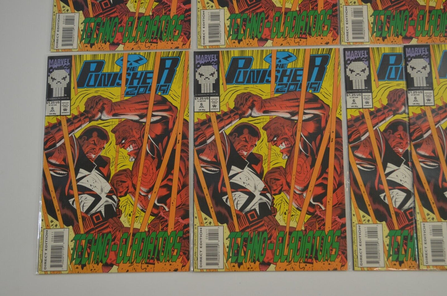 Punisher 2099 #1 2 3 4 5 6 7 8 Multiple Copies Marvel Comic Book LOT Run VF - NM