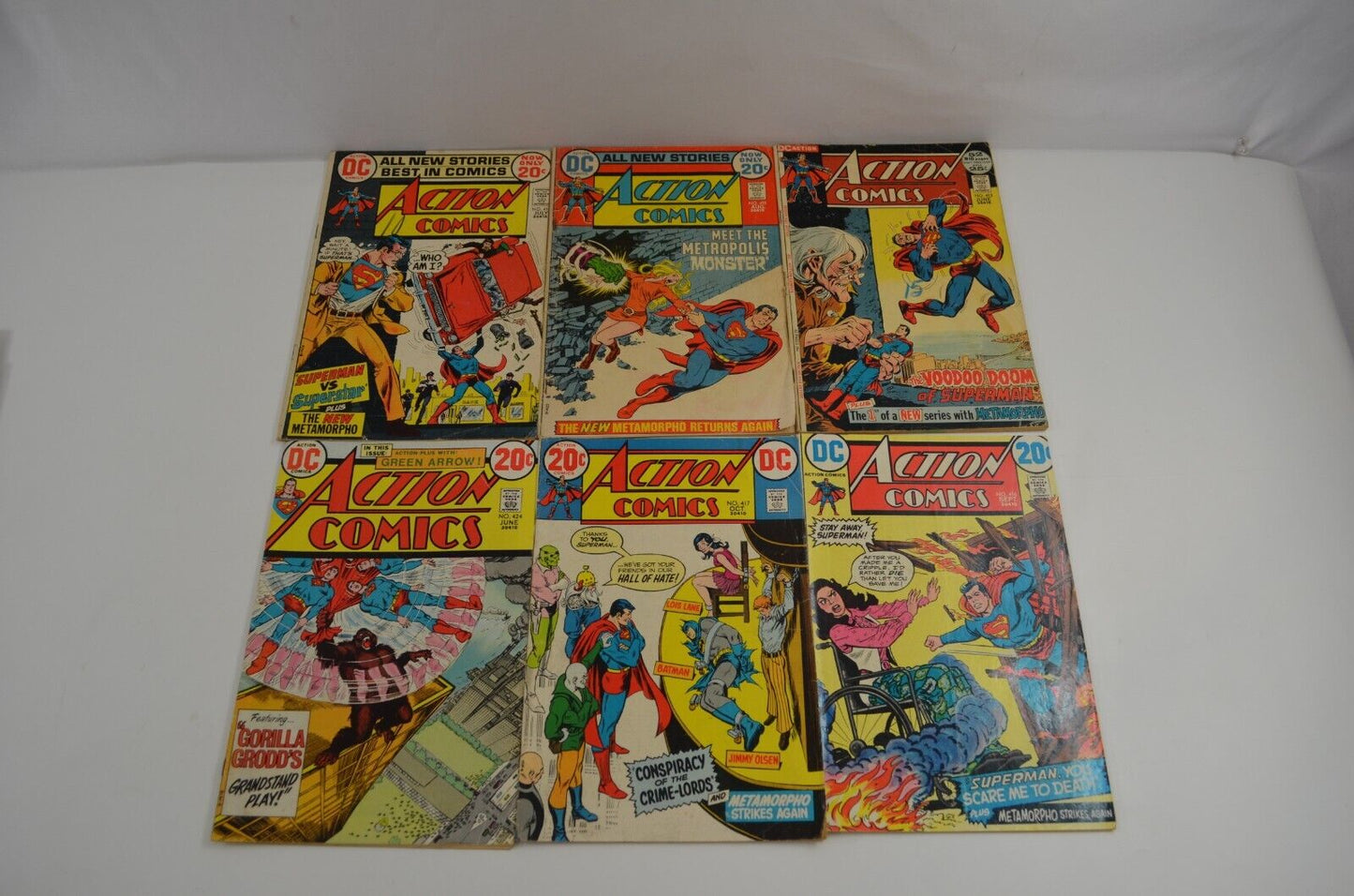 Action Comics #413-417 424 425 428 431-440 443 (DC Comics, 1972-75) Lot of 19