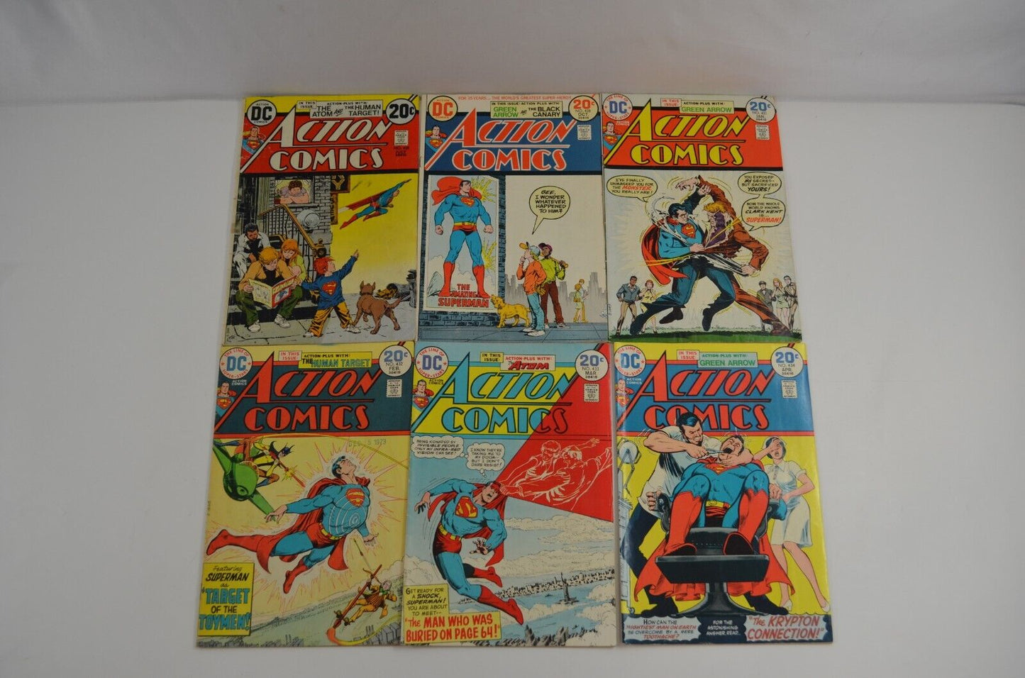 Action Comics #413-417 424 425 428 431-440 443 (DC Comics, 1972-75) Lot of 19