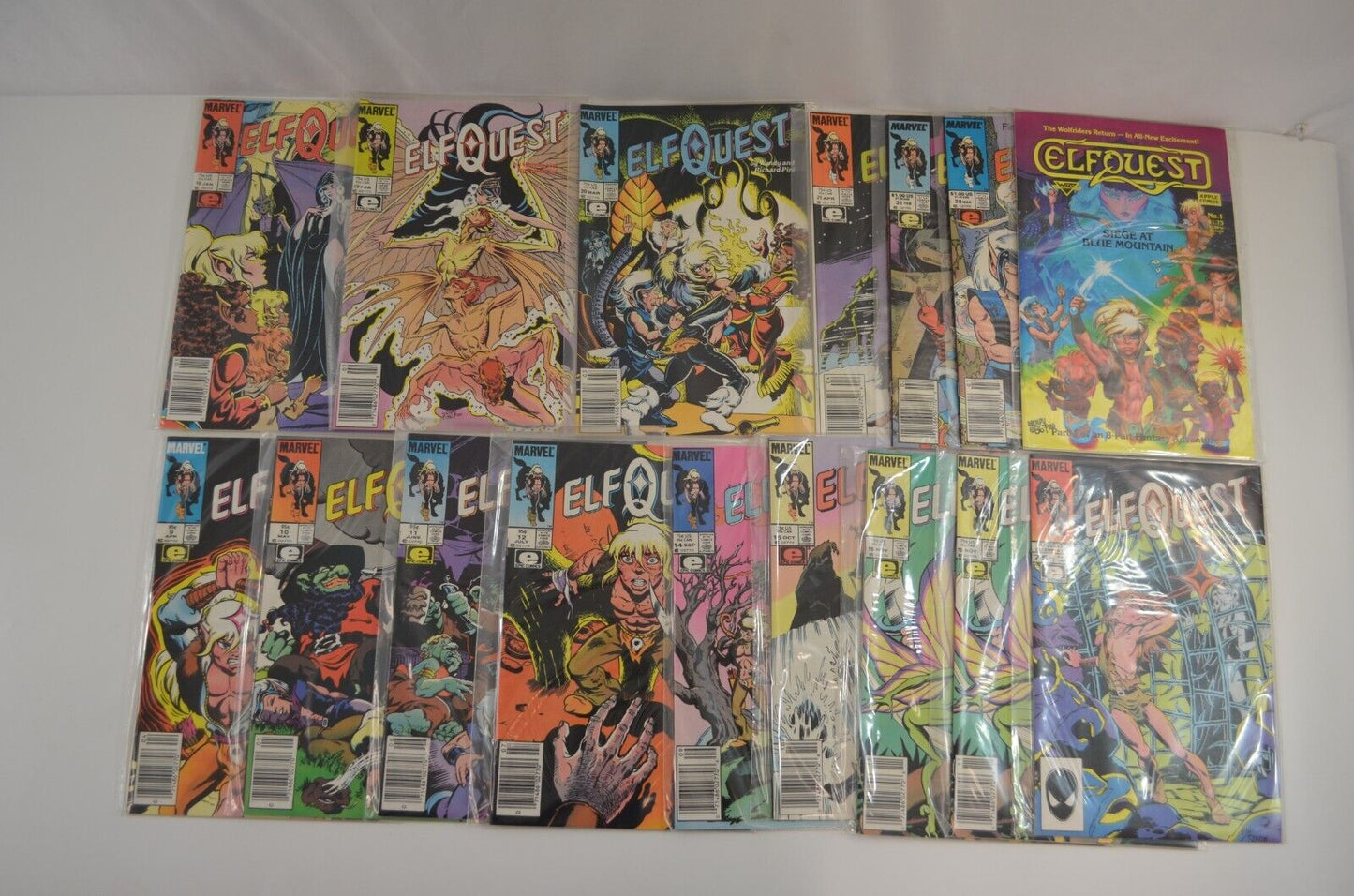 Elfquest Siege at Blue Mountain + 1986 Series Marvel Comic Lot of 16 VF/NM 9.0