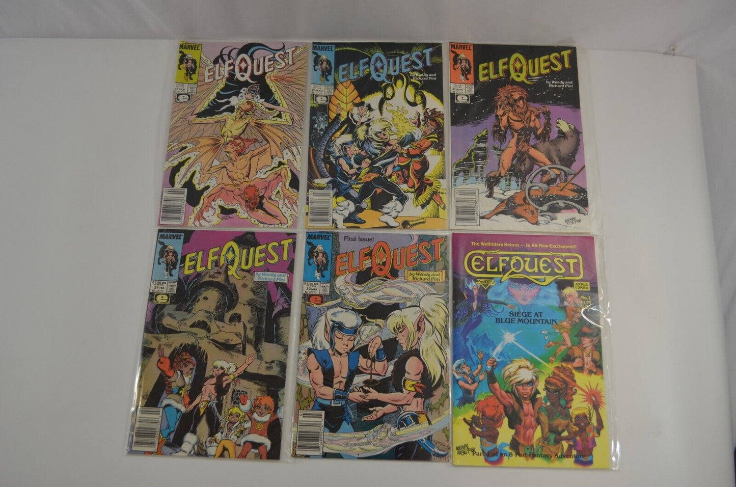 Elfquest Siege at Blue Mountain + 1986 Series Marvel Comic Lot of 16 VF/NM 9.0