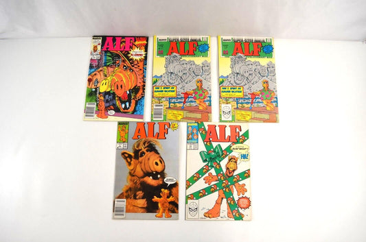 ALF Comic Books 1 2 13 Annual 1 (2 Copies) Marvel Lot 1988 Newsstand VF