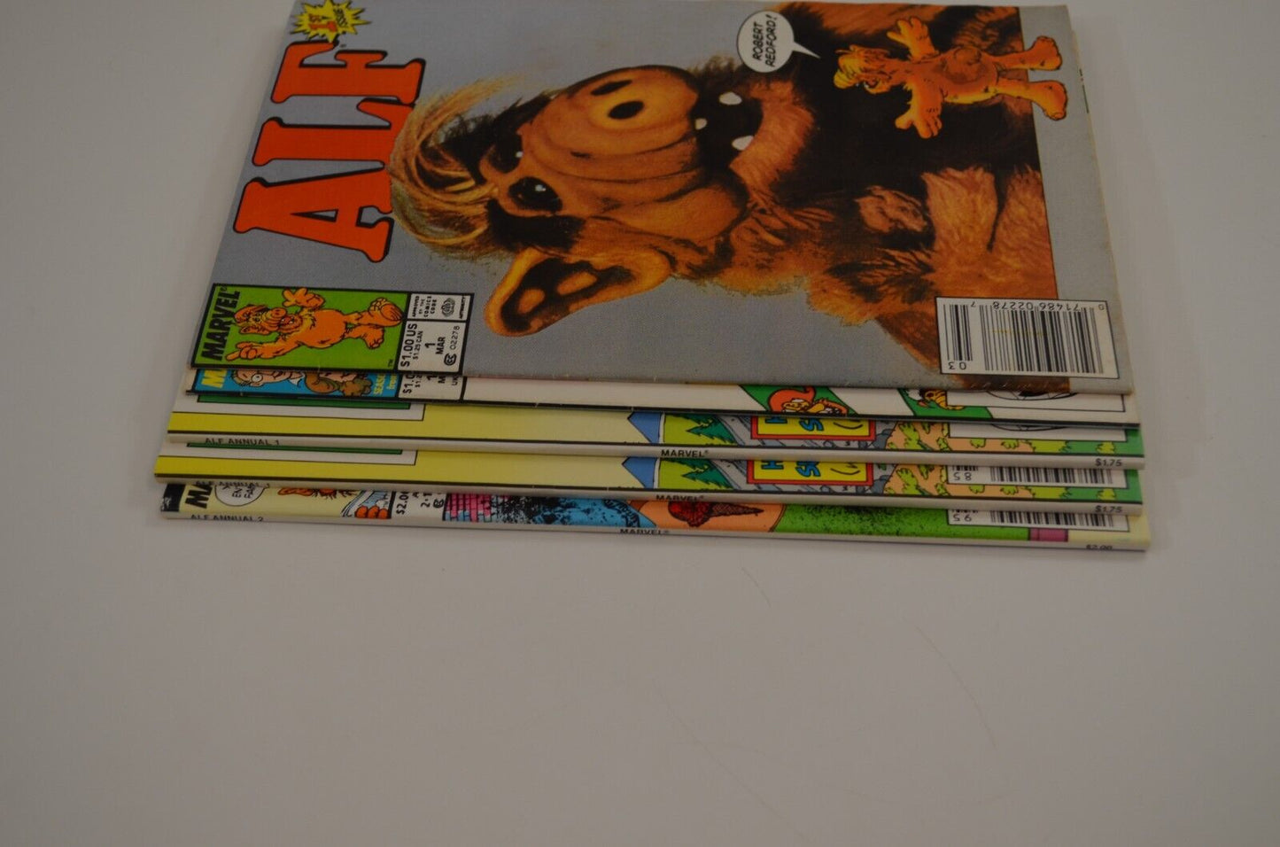 ALF Comic Books 1 2 13 Annual 1 (2 Copies) Marvel Lot 1988 Newsstand VF