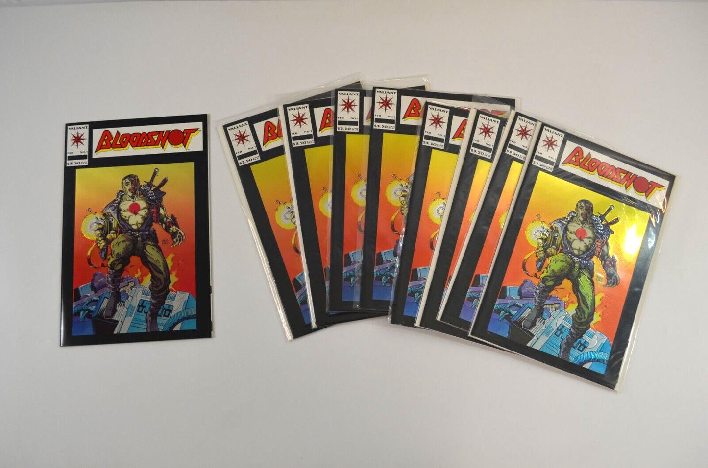 Bloodshot #1 February 1993 Valiant Comics Lot of 9 Multiple Copies NM- 9.2