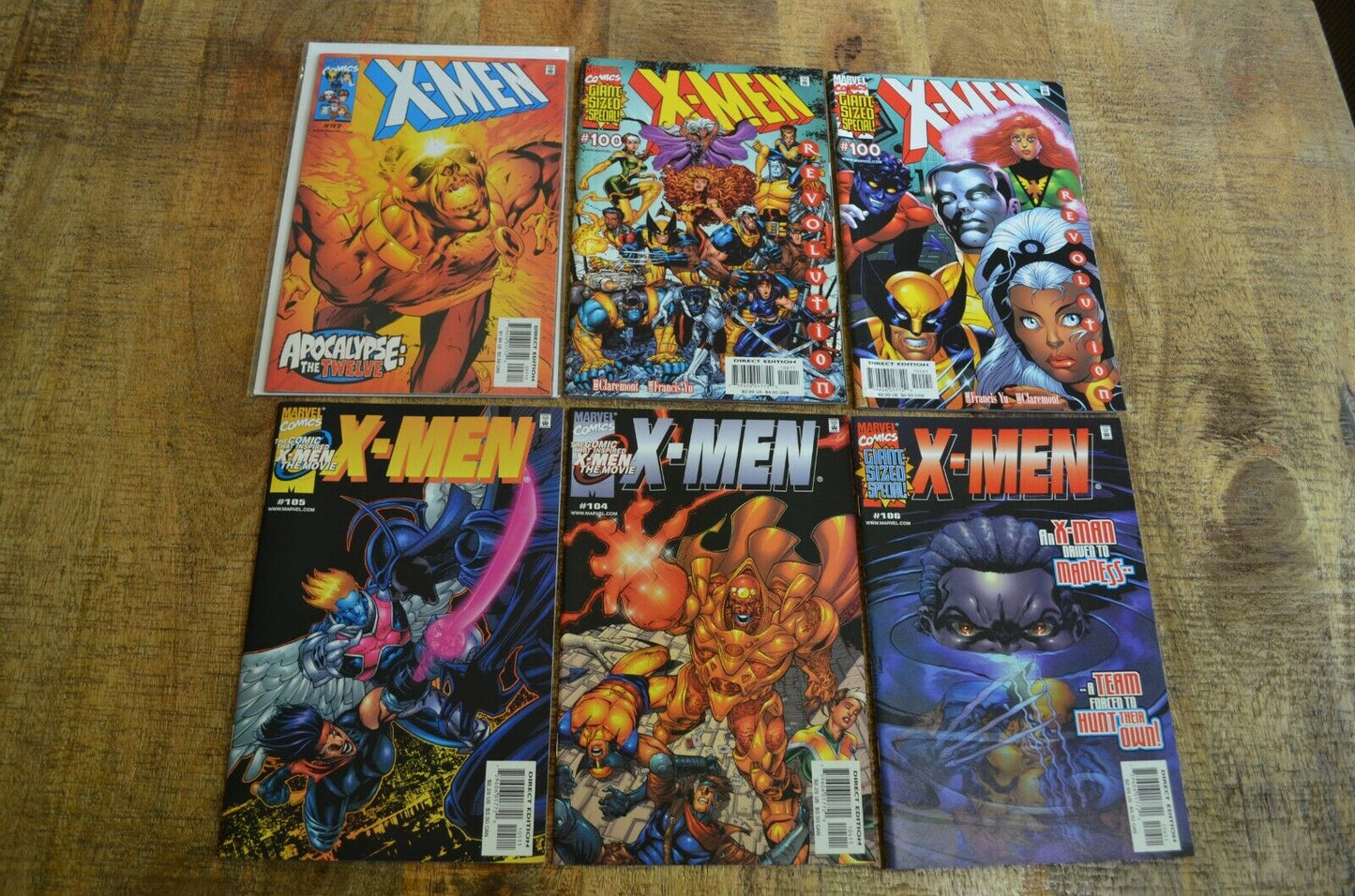 X-Men #97 100 100 Variant 104 105 106 Marvel Comics Lot of 6 Mostly NM