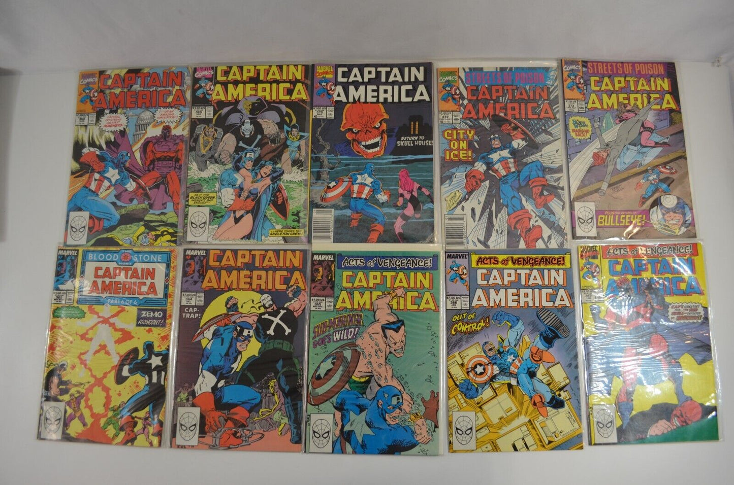 Captain America #310-422 Incomplete RUN Marvel 1985-93 Lot of 74 Comics VF to NM